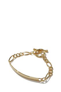 ID Figaro Link Bracelet -6mm- / Gold (XOB040-19G)