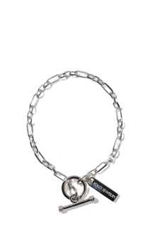 Mix Cut Link Bracelet -3mm- / Silver (XOB120-19)