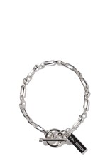 Mix Cut Link Bracelet -3mm- / Silver (XOB120-17)