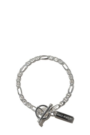 Figaro Gucci Link Bracelet -4mm- / Silver (XOB126-17)