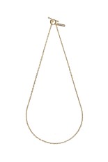 Tiny Solid Anchor Link Necklace / Gold (XON046-50G)