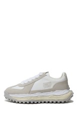 LARRY LEATHER/NYLON LOW - WHITE (A14FW703) (~Size39)*