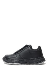 WAYNE/ Leather Low-Top / BLACK/BLACK (A07FW702)*