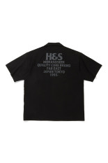 H&amp;SxChrome  8℃- S/S Shirt(26aw) / BLACK (HS-070126)