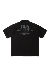 H&SxChrome  8℃- S/S Shirt(26aw) / BLACK (HS-070126)