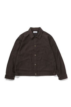MOLESKIN SNAP JKT / BROWN