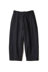 MELTON EASY TROUSERS / BLACK (D26AW-04012)