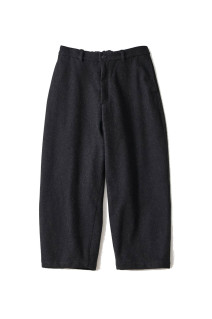 MELTON EASY TROUSERS / BLACK (D26AW-04012)