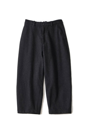 MELTON EASY TROUSERS / BLACK (D26AW-04012)
