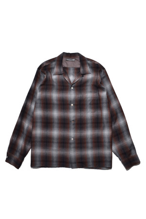 T.Rayon Ombre Open Collar Shirt / BRT (MDFBF09501)