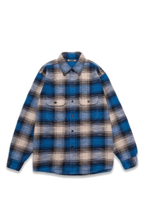 Heavy Cotton Flannel Ombre Work Shirt / BPT (MDFBF09503)