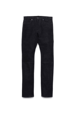 Goat Suede Bonding Slim 5pocket Pants - BLK (MDFBF09702)