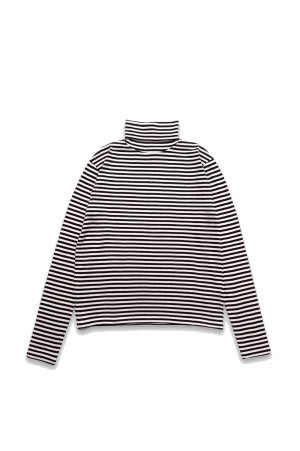 L.G.Border Turtle Neck L/S Pullover - BLT (MDFBF10405)