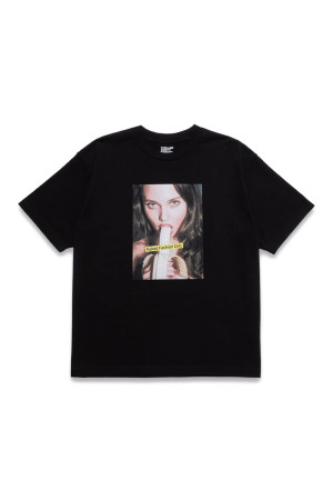 Mike Dowson Holding a Banana Girl Photo Tee by Stie-lo - BLK (STLMD002)