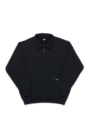 HALF ZIP SWEAT / BLACK (SQ-26AW-CS-01)