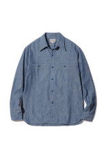 BLUE CHAMBRAY WORK SHIRTS / BLUE (BR25995)