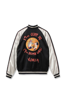 Early 1950s Style Acetate Souvenir Jacket “KOSHO & CO.” × “BUZZ RICKSON’S” Special Edition “17TH COMM SQ & 17TH BOMB WG(L)” （BR16009）