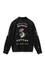 COTTON VIET-NAM JACKET / BLACK (TT15977)