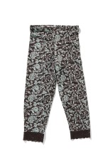 Lace-Trim Mid-Calf Shorts - BROWN (12603190470)