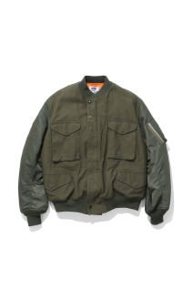 x Rebuild by Needles / Flight Jacket - OLIVE (WR-J909-100)