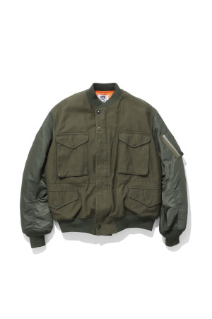 x Rebuild by Needles / Flight Jacket - OLIVE (WR-J909-100)