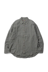 Ripple Check Shirt - GRAY x BEIGE (26AW_10_UN22SHLS02-C)
