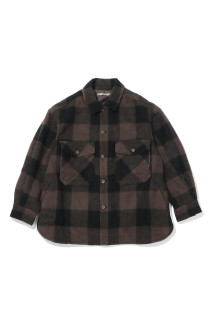 Wool CPO Shirt Jacket - BROWN x BLACK (26AW_40_1003AWSH01SW)