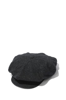 SILK NEP WOOL TWEED FLAT BIG CASQUETTE - C.GRAY (MYYY262024)