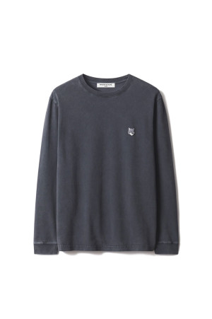 FOX HEAD FADED COMFORT LONG SLEEVE TEE-SHIRT - BLACK FADED (PM00119KJBIT7)
