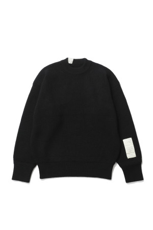 CREW NECK KNIT - BLACK (9262-KT01-025)