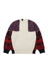 NORDIC PATTERN KNIT - IVORY (2262-KT20-030)