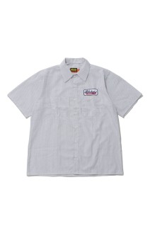PCP WAPPEN WORK SHIRT / D.NAVY STRIPE