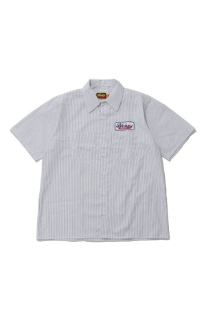 PCP WAPPEN WORK SHIRT / D.NAVY STRIPE