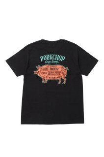 PORK BACK TEE / BLACK x GRAY ORANGE