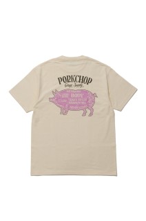PORK BACK TEE / CREAM x BLACK PINK