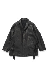 PATINA HORSE-HIDE VEHICLE COAT / PATINA BLACK (262OJ-JK22)
