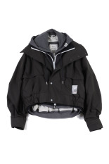 THREE LAYERED BONBER JACKET - BLACK (K17BL331)