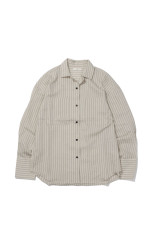 Opencollar Stripe Shirts -IVORY (62620414)
