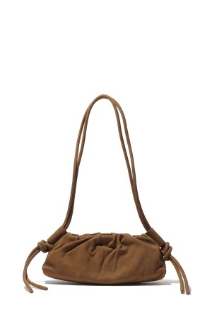 THE DUMPLING BAG - Suede Brown
