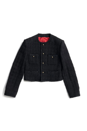 Tweed Short Jacket  -BLACK(31262115602)