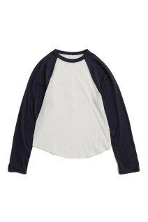 Cashmere Silk Raglan Long Sleeve T-Shirt -GRAY(31262416403)