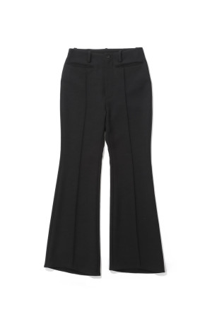 High-Waist Slim Flare Pants -BLACK(31262466401)