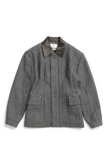 Wool Hourglass Barn Jacket -GRAY(31262216104)