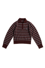 Border Knit Polo -BURGUNDY(31262365606)