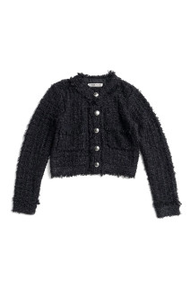 Glint Tweed Knit Jacket -BLACK(31262365901)