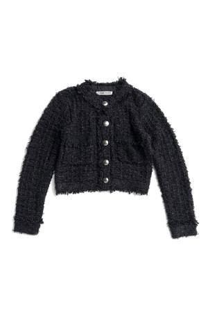 Glint Tweed Knit Jacket -BLACK(31262365901)