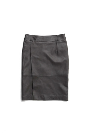 Sheepskin leather slit skirt -BROWN(31262515604)