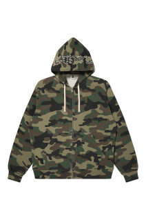 HWC WASHED CAMO ZIP HOODIE - WOODLAND CAMO（BEPFW26CS16）