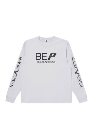 ITALY LOGO L/S TEE - WHITE（BEPFW26LT12）