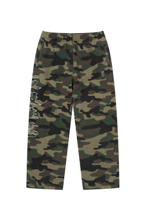 HWC WASHED CAMO BAGGY SWEAT PANTS - WOODLAND CAMO（BEPFW26PA18）